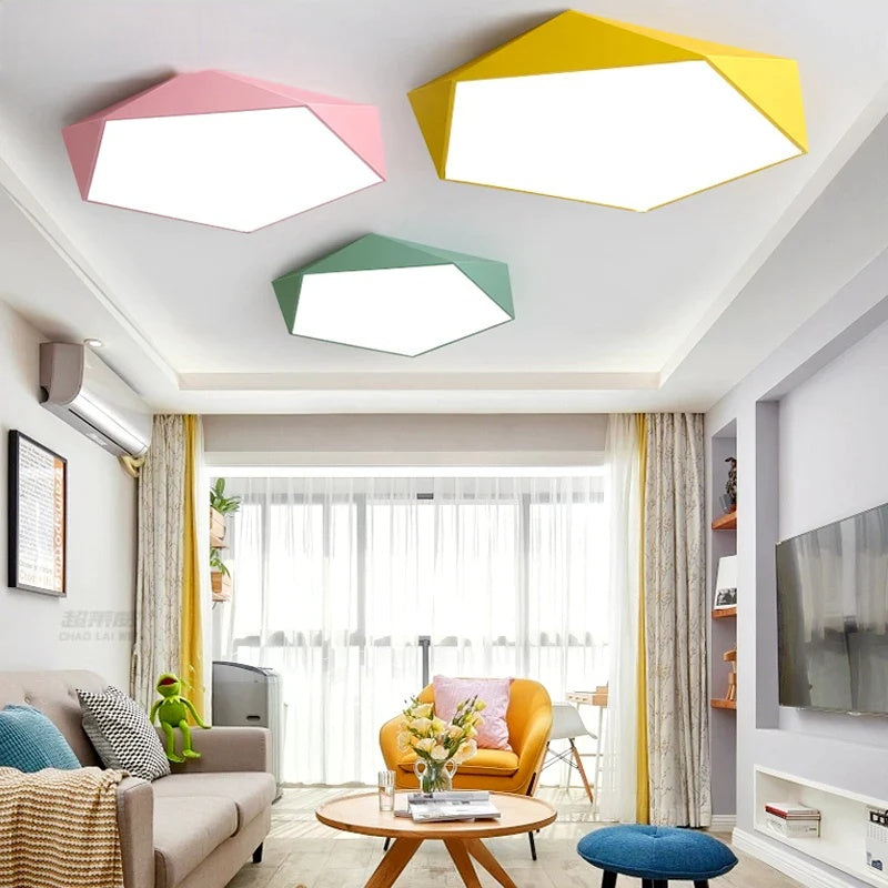 LichtHexa Hexagonal Ceiling Lamp Pastel | Lighting | LED | 220V | Premium Lighting Solution