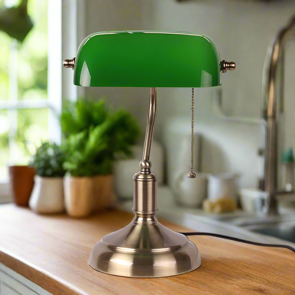 Glacette Luxury Table Lamp Classic | Table Lamp | Fabric/Glass/metal | Sleek Table Accent