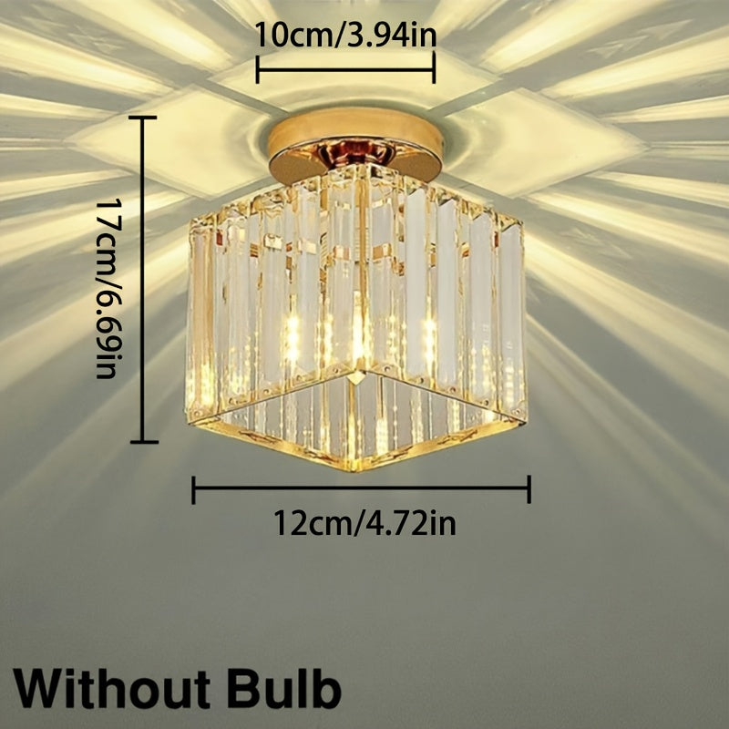 CrystalLuxe Modern Ceiling Lamp, Black | Lighting | glass/metal | Premium Lighting Solution