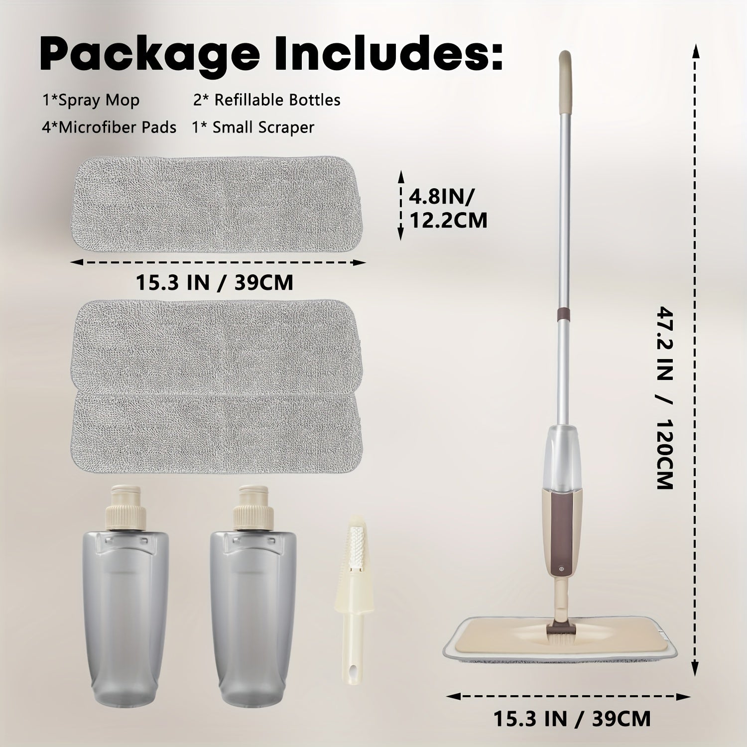 RevoMop Reusable Microfiber Spray Mop Effortless | Appliance | Functional Home Appliance