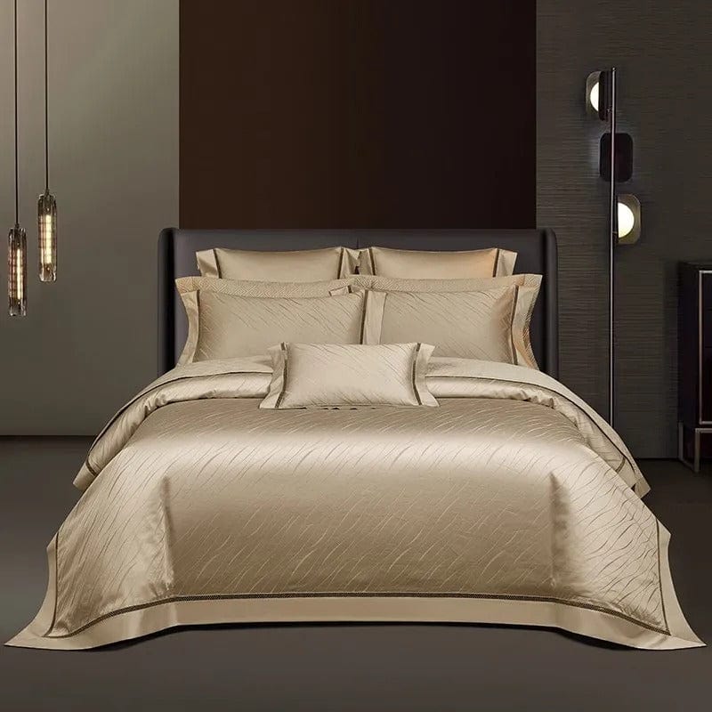 Elegance Gold Duvet Cover Set (Egyptian | Duvet cover | cotton | Premium quality bedding for ultimate comfort