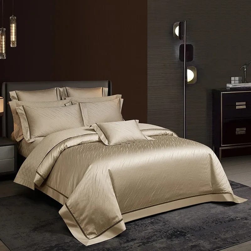 Elegance Gold Duvet Cover Set (Egyptian | Duvet cover | cotton | Premium quality bedding for ultimate comfort