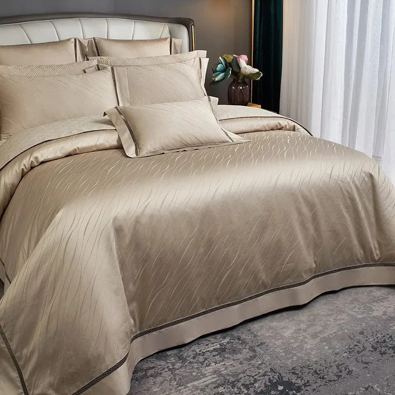 Elegance Gold Duvet Cover Set (Egyptian | Duvet cover | cotton | Premium quality bedding for ultimate comfort
