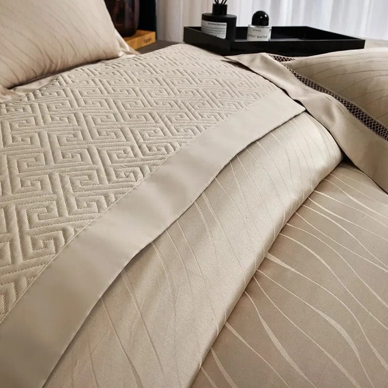 Elegance Gold Duvet Cover Set (Egyptian | Duvet cover | cotton | Premium quality bedding for ultimate comfort