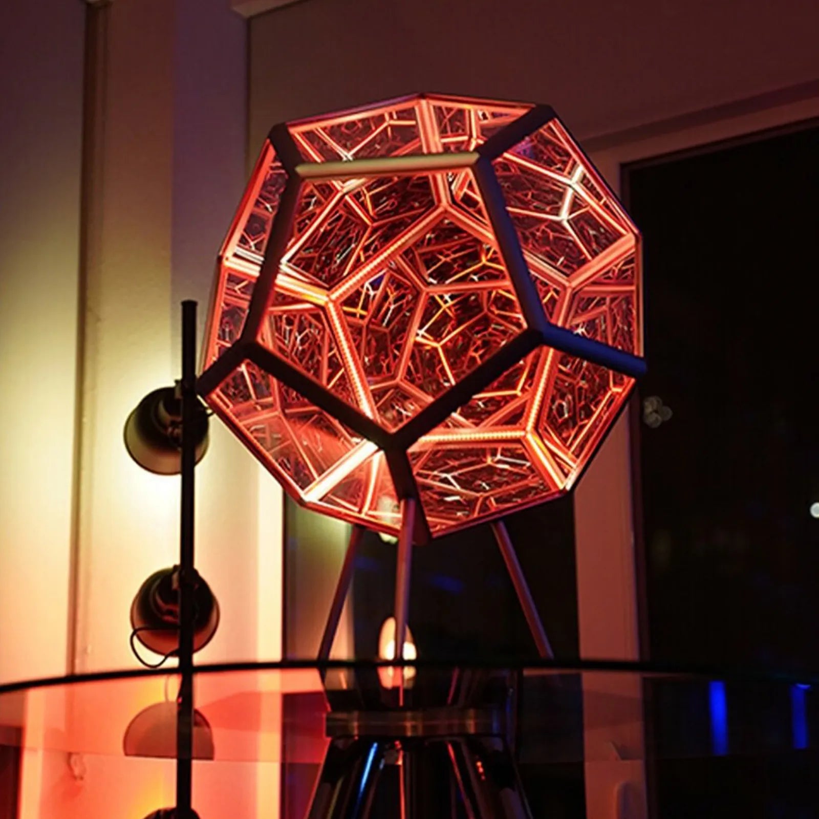 Infiniluxe Dodecahedron Lamp with Remote | Lighting | LED | acrylic | Premium Lighting Solution