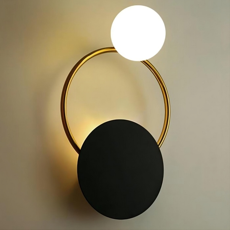 Modern Atmosphere Three Circle Wall | Wall Lamp | glass/metal | Elegant Wall Illumination