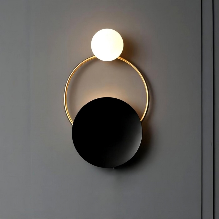 Modern Atmosphere Three Circle Wall | Wall Lamp | glass/metal | Elegant Wall Illumination
