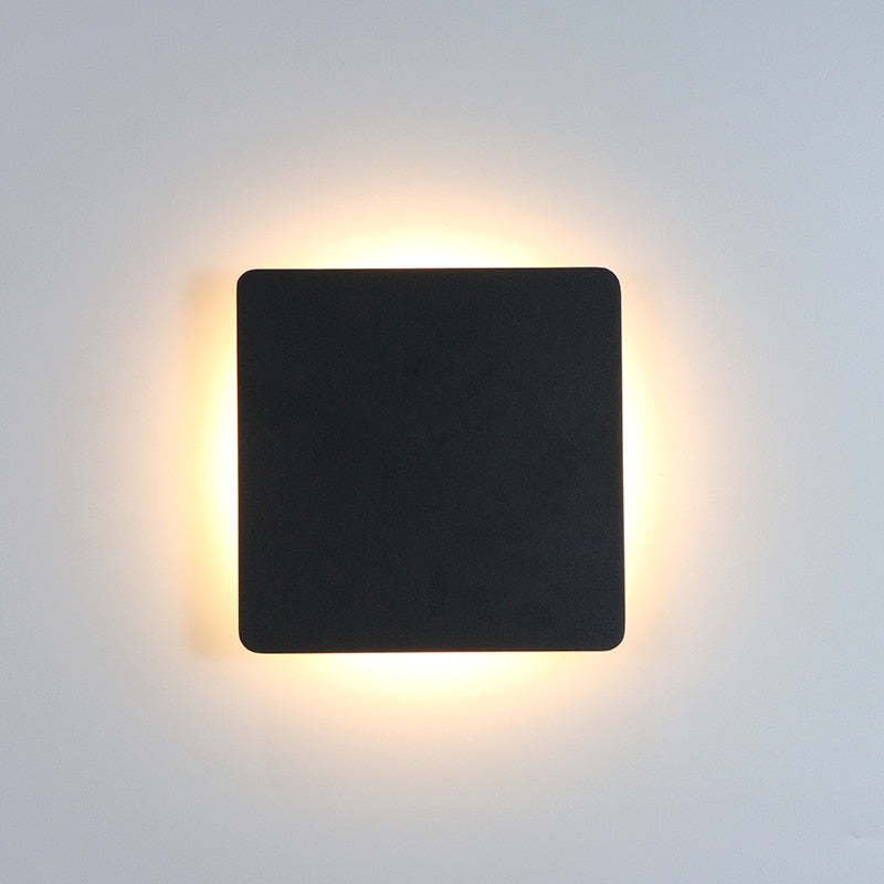 LunaGlow Minimalist Wall Lamps Black | Wall Lamp | Led | metal | Elegant Wall Illumination