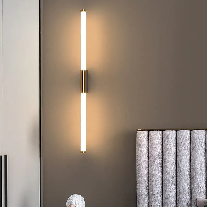 Leigh Simple Modern Linear Wall | Wall Lamp | Led | steel | 12W | 110V - 240V | Elegant Wall Illumination