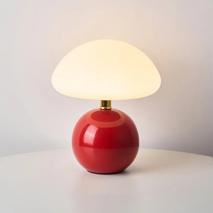 Éclaira™ French Pilz Lamp Elegant | Table Lamp | LED | Ceramic/PVC | 11-15W | Sleek Table Accent