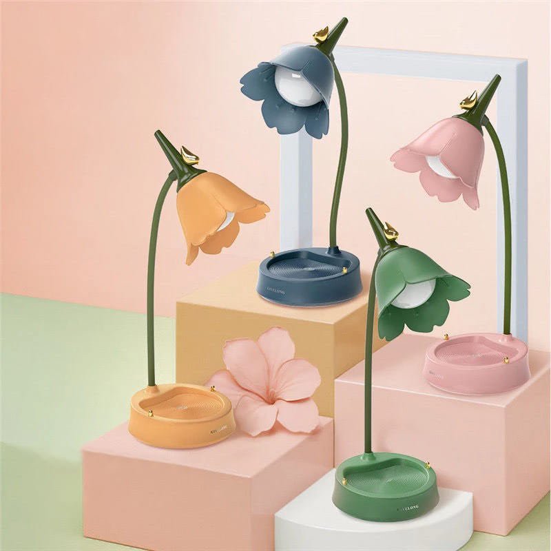 LumoraBloom Fairytale Flower Table Lamp, | Table Lamp | Plastic | Sleek Table Accent