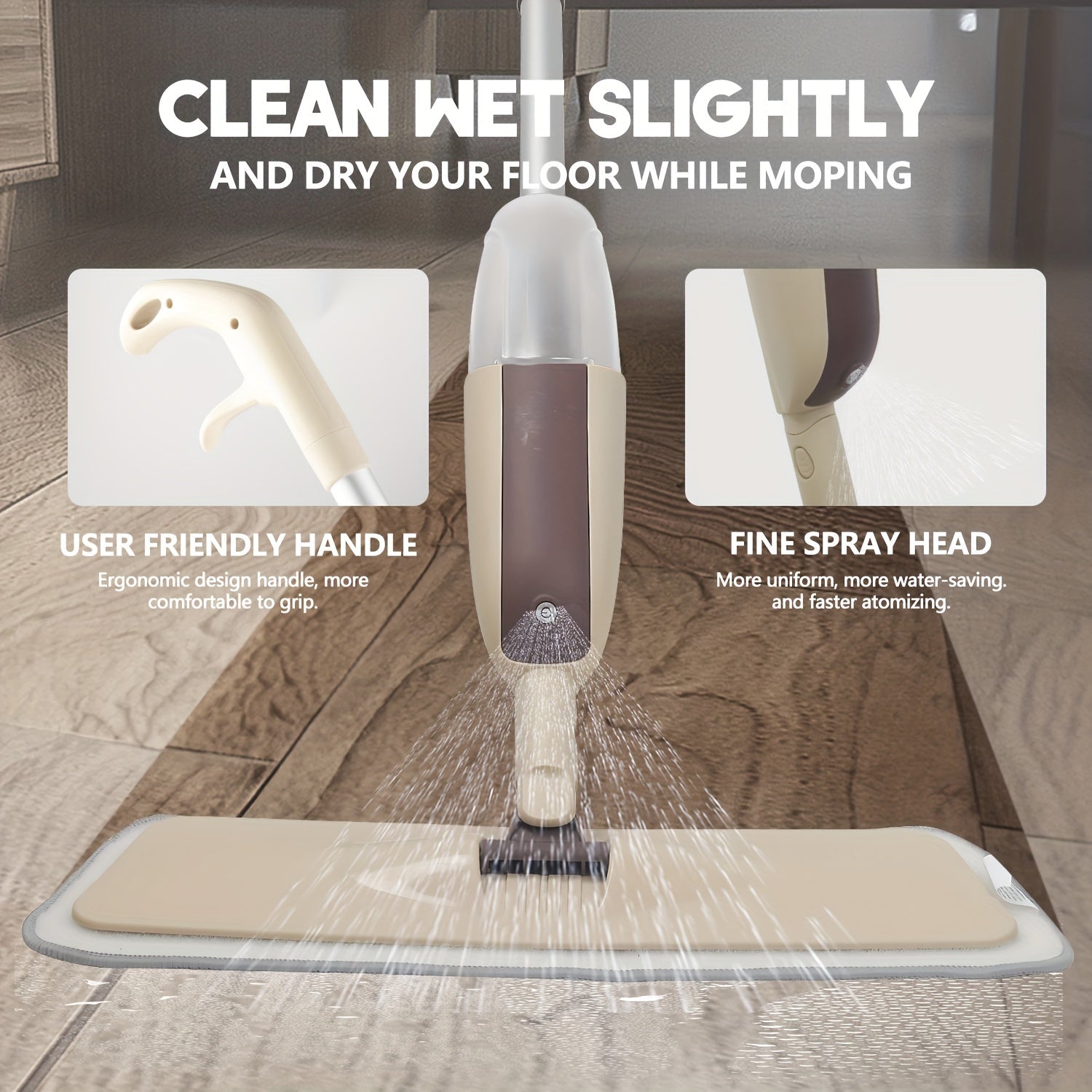 RevoMop Reusable Microfiber Spray Mop Effortless | Appliance | Functional Home Appliance