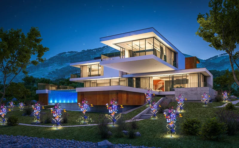 Packages Solar Outdoor Butterfly Lights | Lighting | copper/plastic | Premium Lighting Solution
