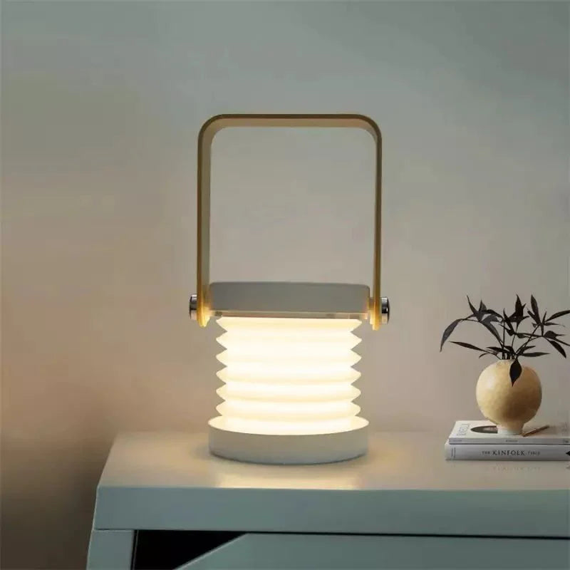 GlowLuma Portable Table Lamp Stylish | Table Lamp | LED | plastic | Sleek Table Accent
