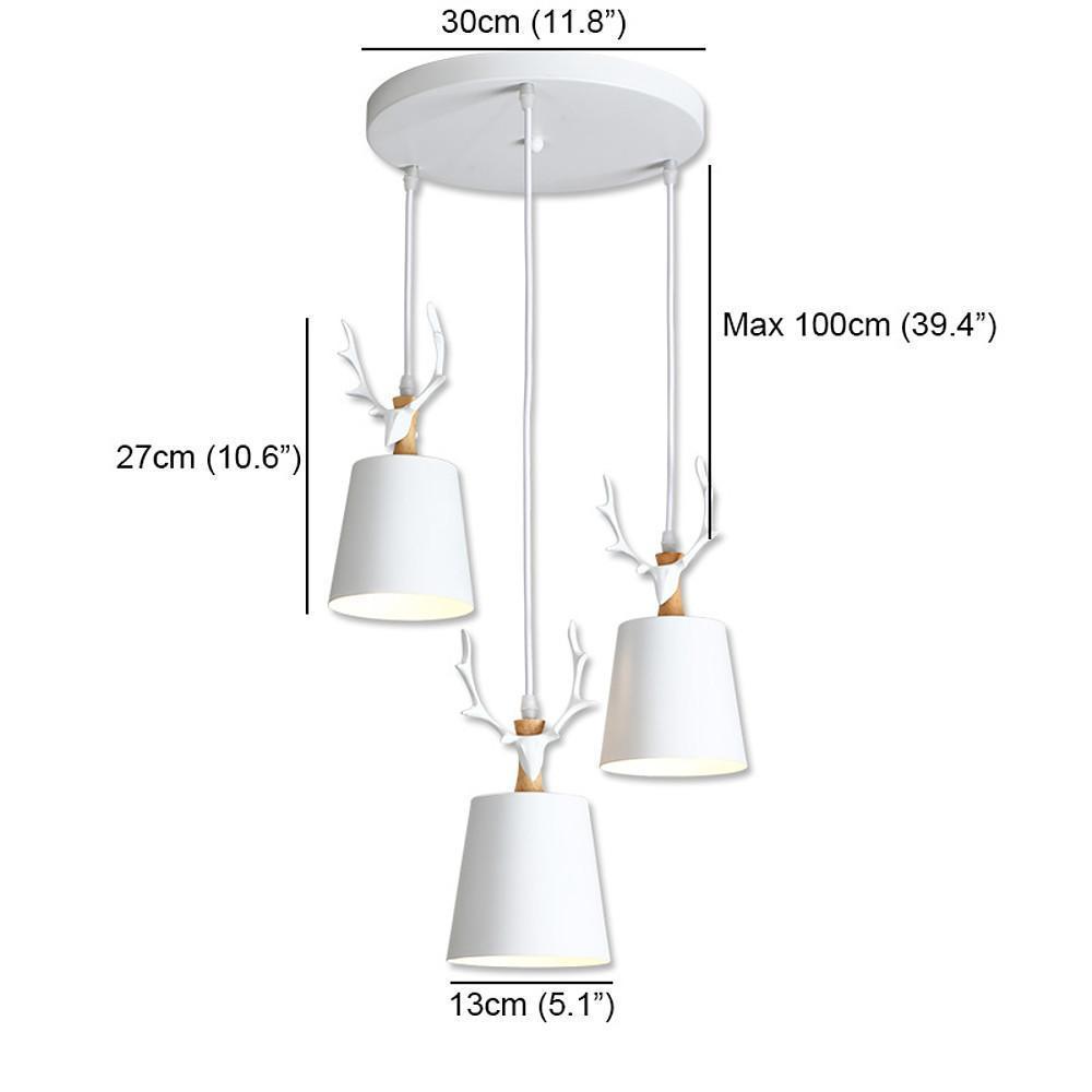 Light Antler Design Classic Chandelier | Ceiling Light | LED | metal | 60W | 110-120V | Modern Ceiling Lighting