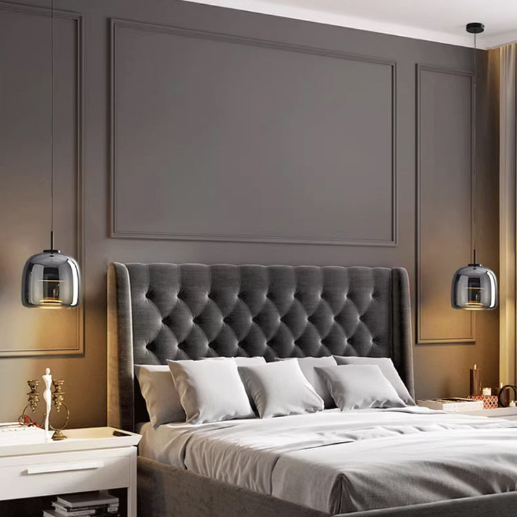 NobleShine Scandinavian black glass hanging | Lighting | LED | warm white | glass | 12W | Premium Lighting Solution
