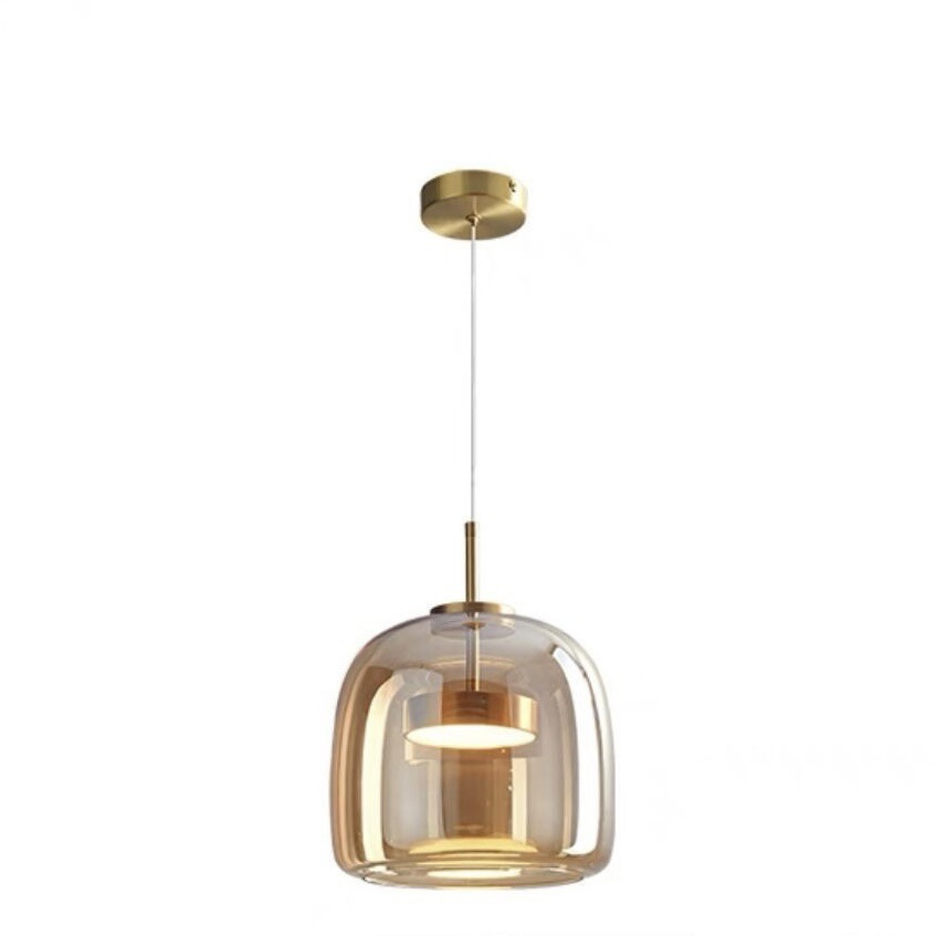 NobleShine Scandinavian black glass hanging | Lighting | LED | warm white | glass | 12W | Premium Lighting Solution