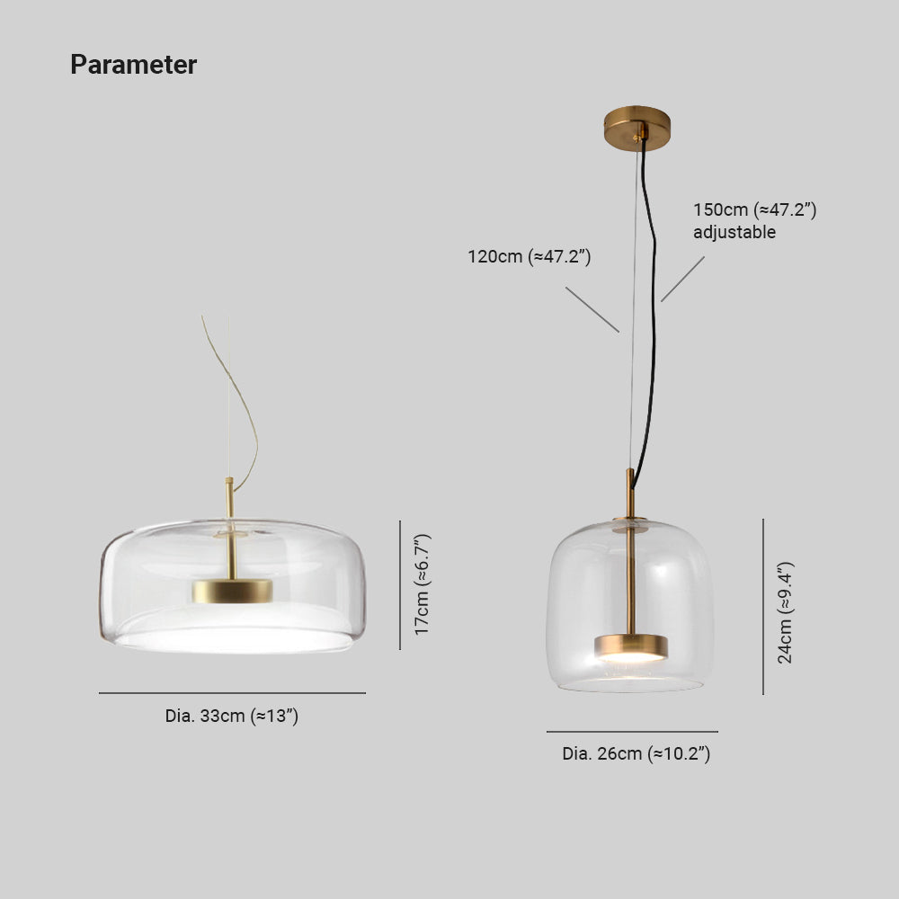 AmberGlow Retro Hanging Lamps made | Lighting | LED | glass/metal | Premium Lighting Solution