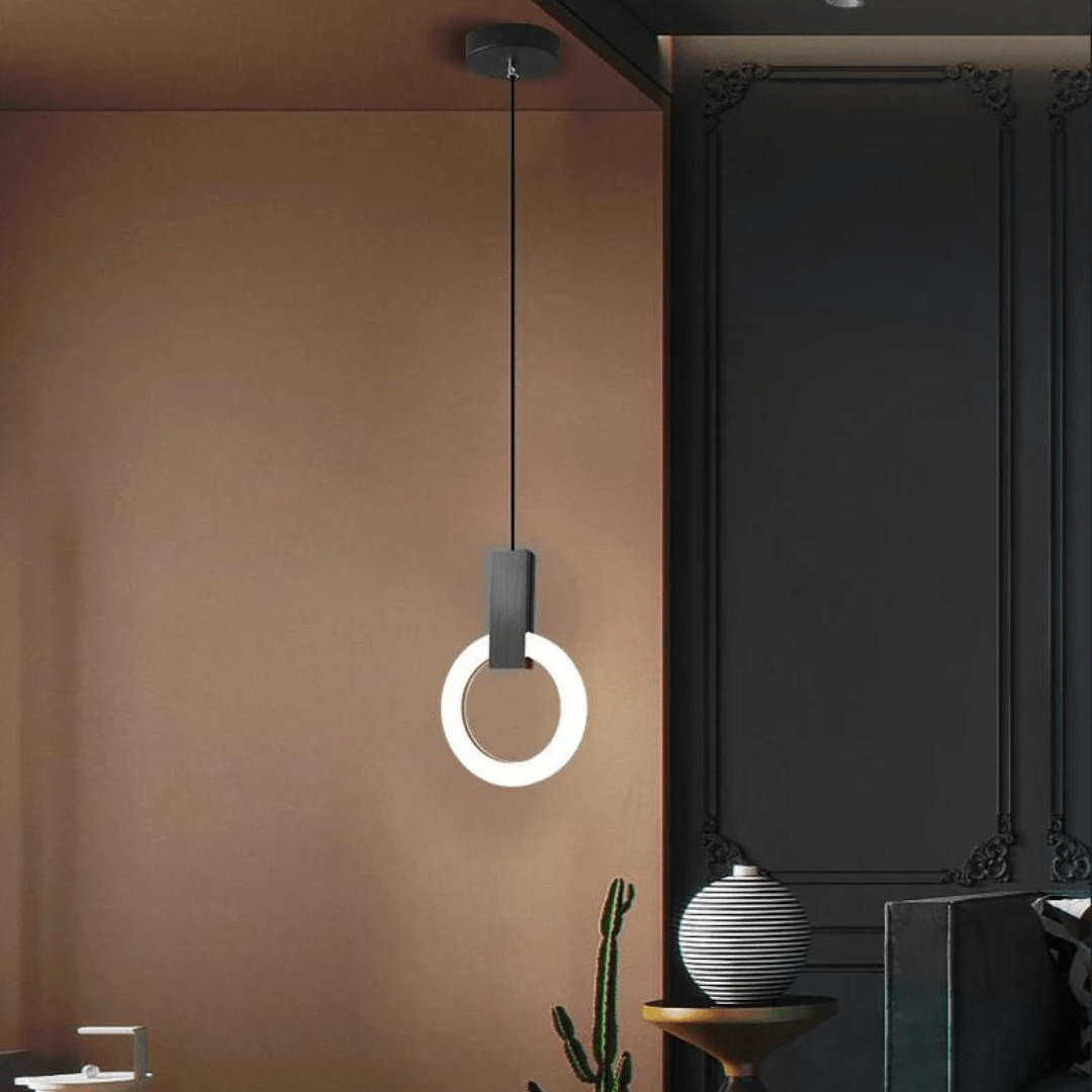 Nordic Wooden Hanging Lamp Circular | Lighting | LED | Warm White | aluminum/wood | 0-60 W | Premium Lighting Solution