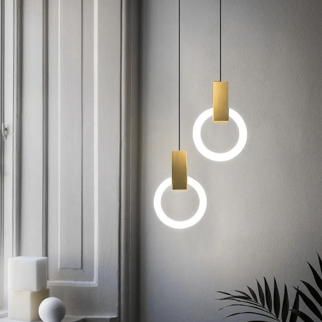 Nordic Wooden Hanging Lamp Circular | Lighting | LED | Warm White | aluminum/wood | 0-60 W | Premium Lighting Solution