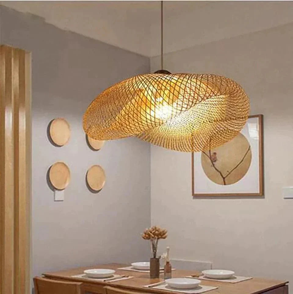 Design Rattan Hanging Lamp | Lighting | wood | 60 W | 220-240 V | Premium Lighting Solution