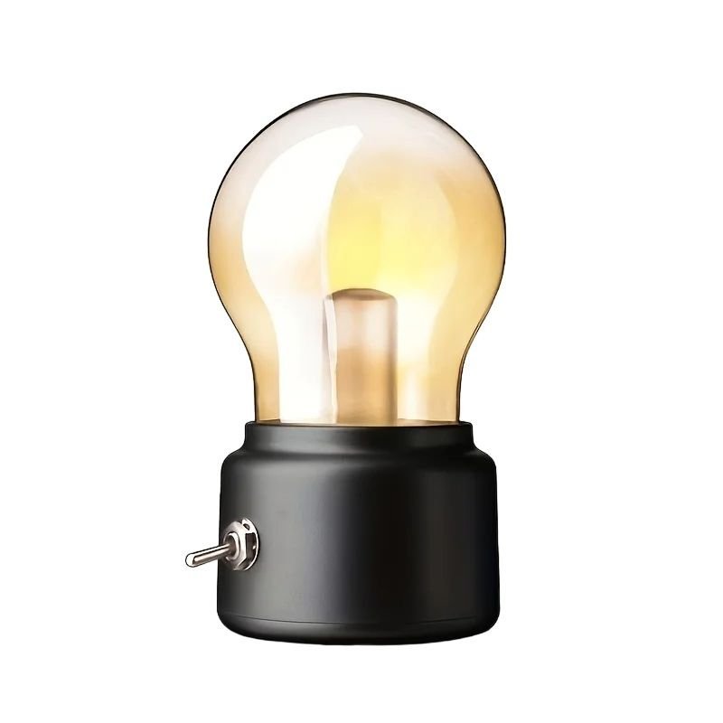 Glavone Vintage Minimalist Table Lamp | Table Lamp | LED | Glass/metal | 5W | Sleek Table Accent