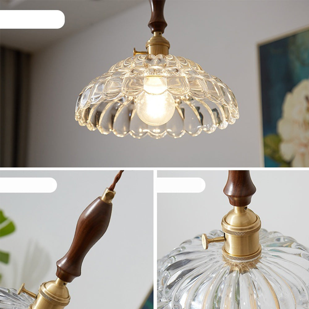 Modern Copper Hanging Lamp | Lighting | LED | copper/glass/wood | 110V-120V | Premium Lighting Solution