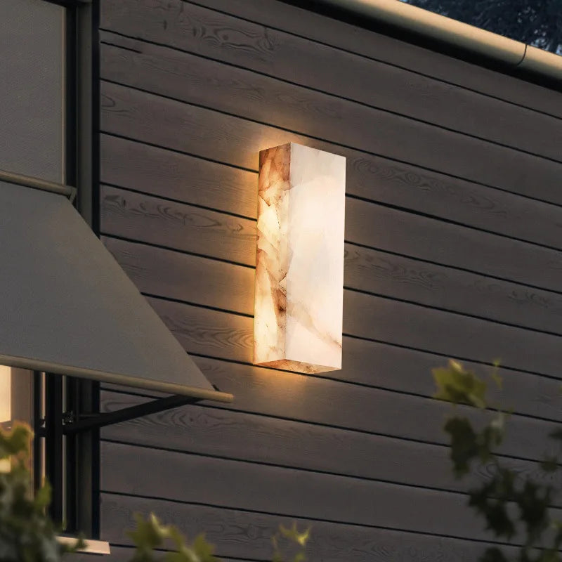 Marble Outdoor Wall Lamp | Wall Lamp | Elegant Wall Illumination