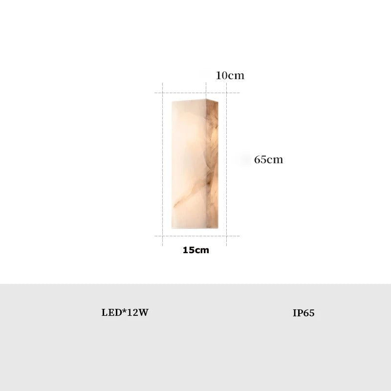 Marble Outdoor Wall Lamp | Wall Lamp | Elegant Wall Illumination