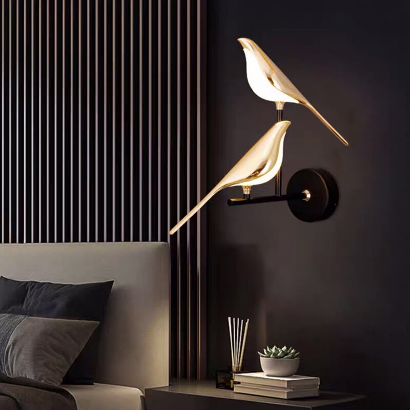 VogelLicht Scandinavian bird wall lamp | Wall Lamp | Led | 90V - 260V | Elegant Wall Illumination