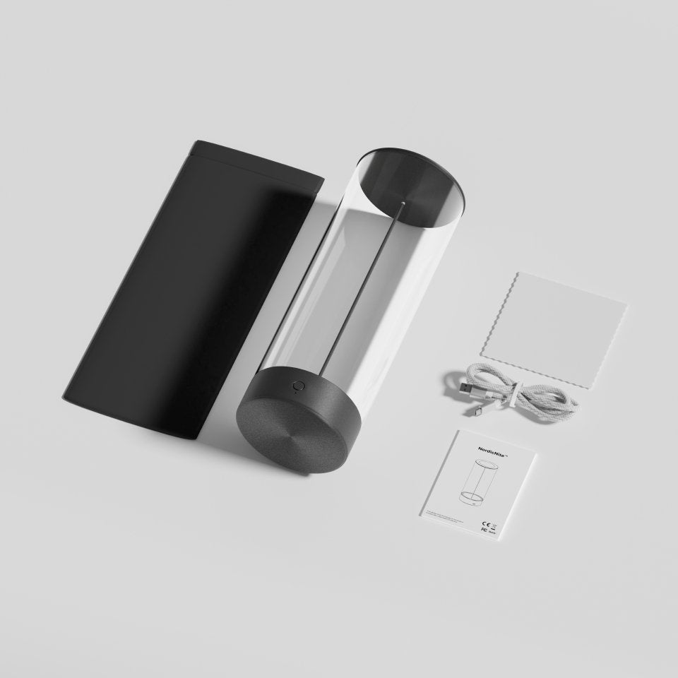 NordicGlow™ Table Lamp Minimalist Table | Table Lamp | LED | Warm White | glass/metal | 5W | Sleek Table Accent