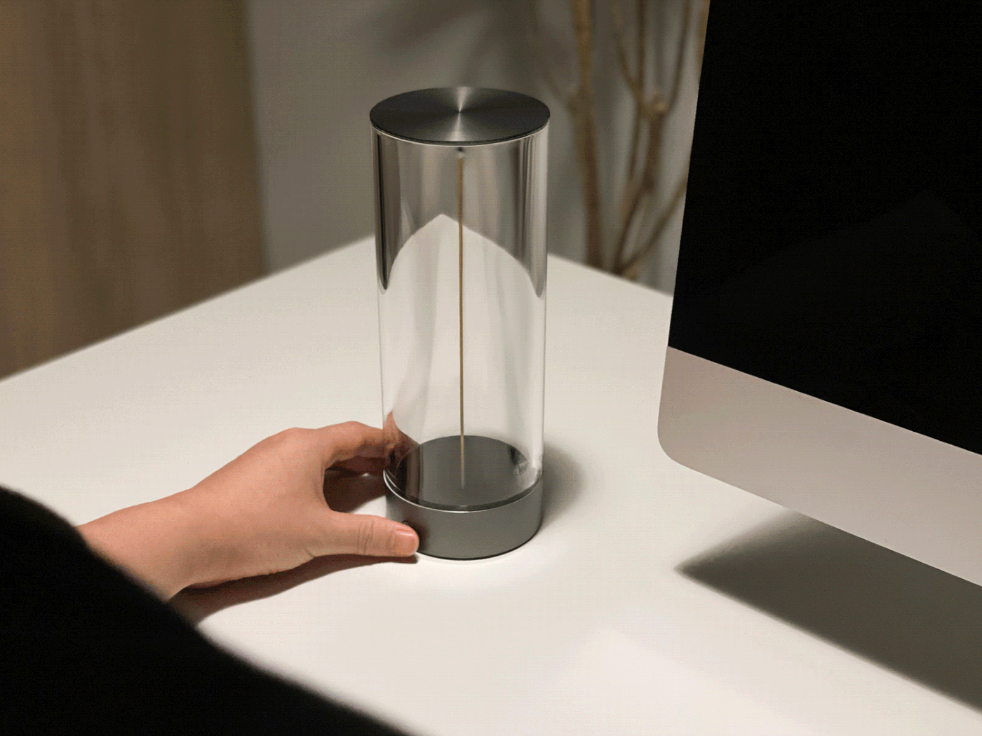 NordicGlow™ Table Lamp Minimalist Table | Table Lamp | LED | Warm White | glass/metal | 5W | Sleek Table Accent