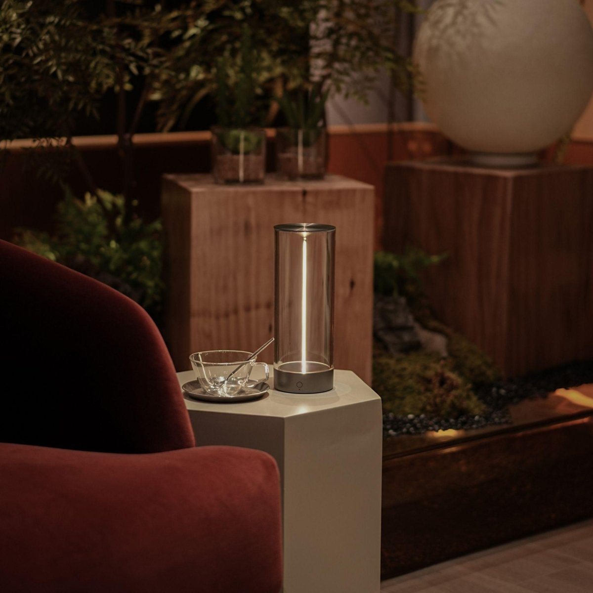 NordicGlow™ Table Lamp Minimalist Table | Table Lamp | LED | Warm White | glass/metal | 5W | Sleek Table Accent