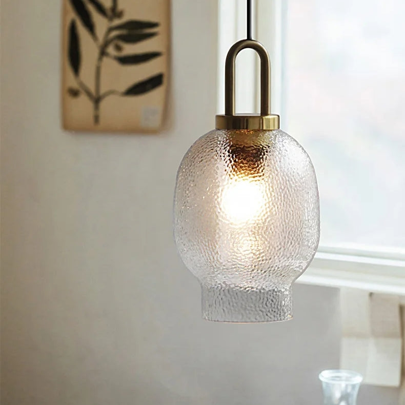 Clear Frosted Glass Hanging Lamp | Lighting | brass/glass | 110V-120V | Premium Lighting Solution