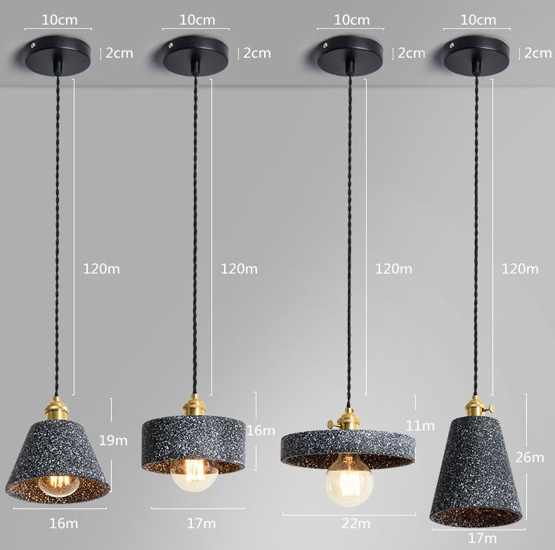 Classic Cement Hanging Lamps | Lighting | Premium Lighting Solution