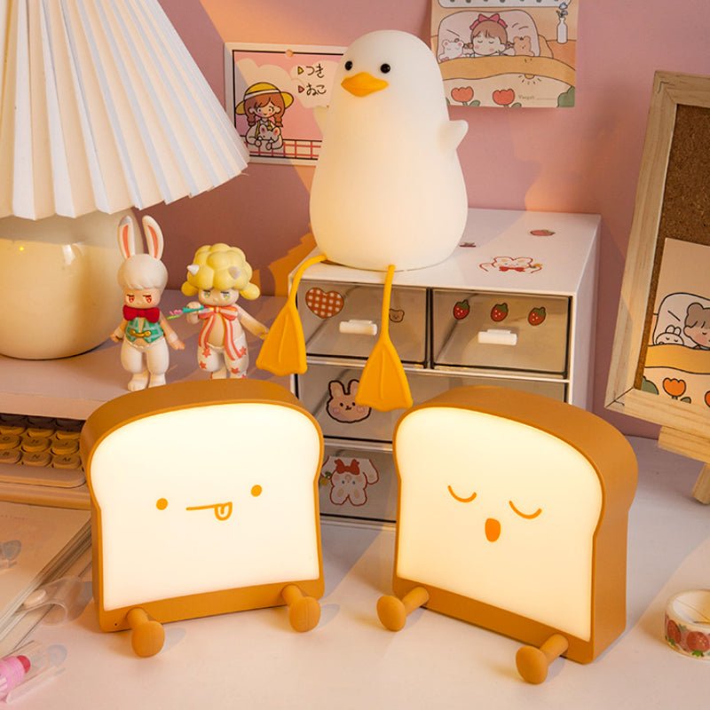 BrioToast Cute Toast Night Light, | Lighting | LED | 4000K | Silicone | Premium Lighting Solution