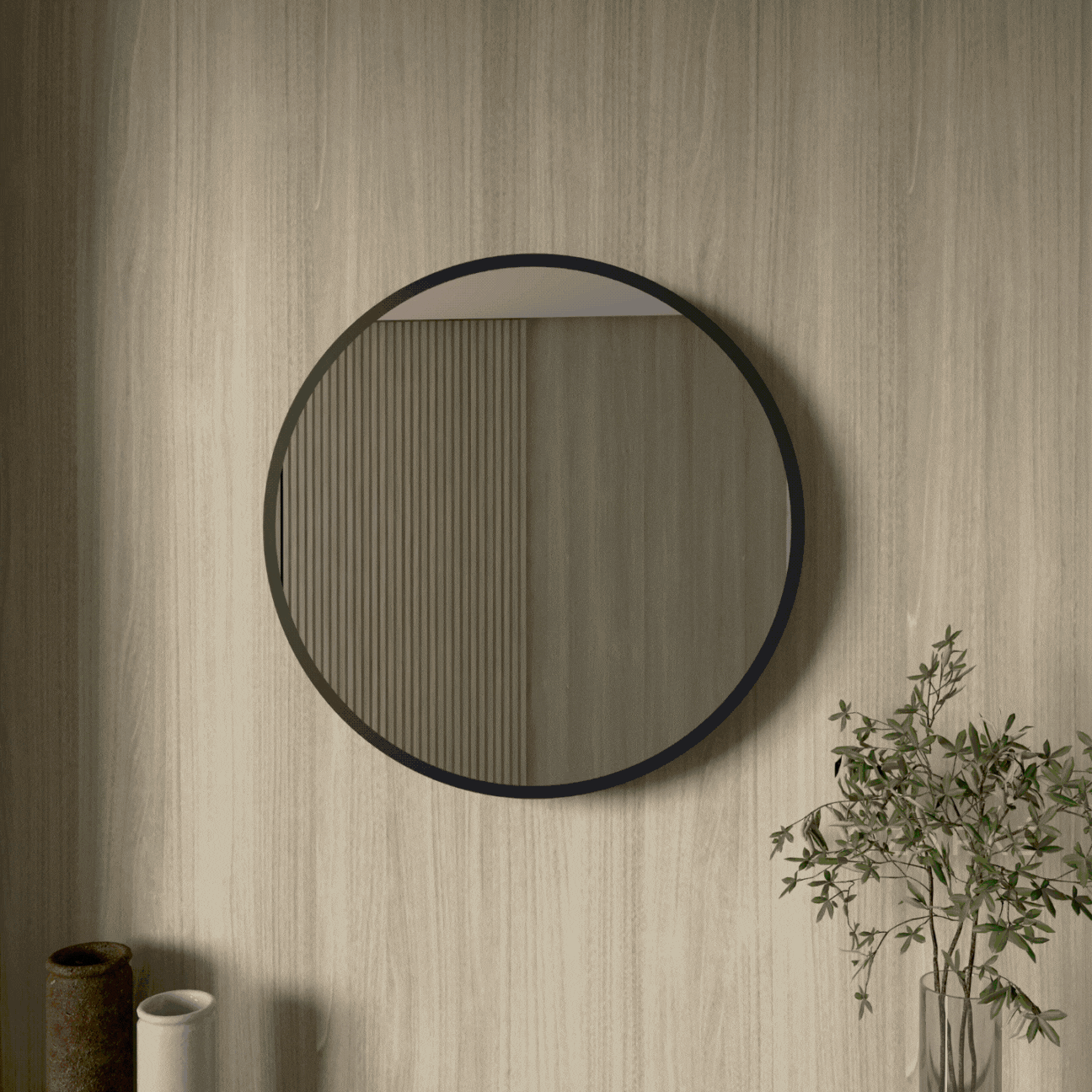 Circle Infinity Mirror Wall Lamp | Wall Lamp | Led | glass/iron | 40W | 100V - 240V | Elegant Wall Illumination