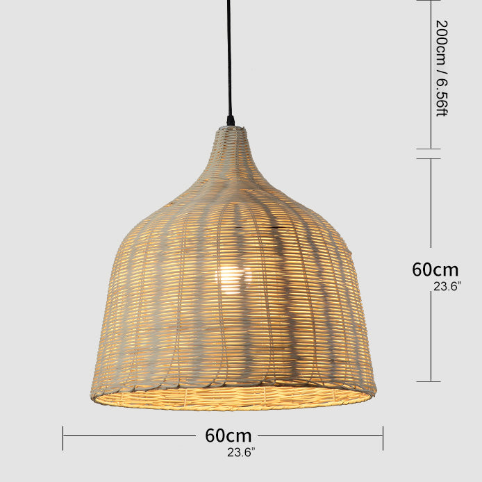 Bamboo Rattan Basket Hanging Lamp | Lighting | bamboo/rattan | 40W | Premium Lighting Solution