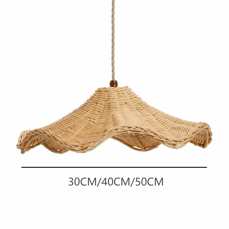 Boho Wicker Rattan Farmouse Pendant | Lighting | LED | 40W | 110V-120V | Premium Lighting Solution