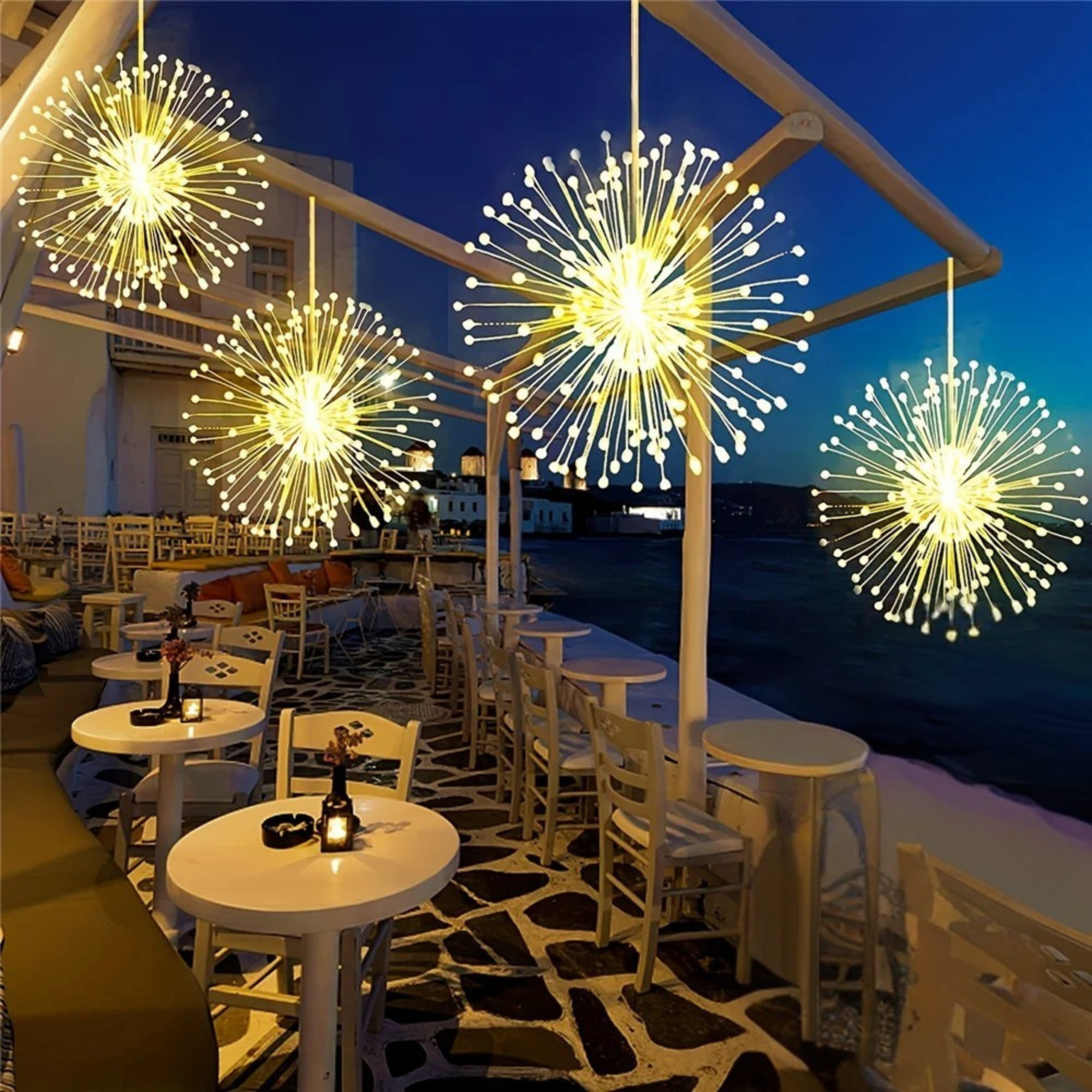 Flame Hanging Solar Fireworks Lights | Lighting | LED | aluminum | Premium Lighting Solution