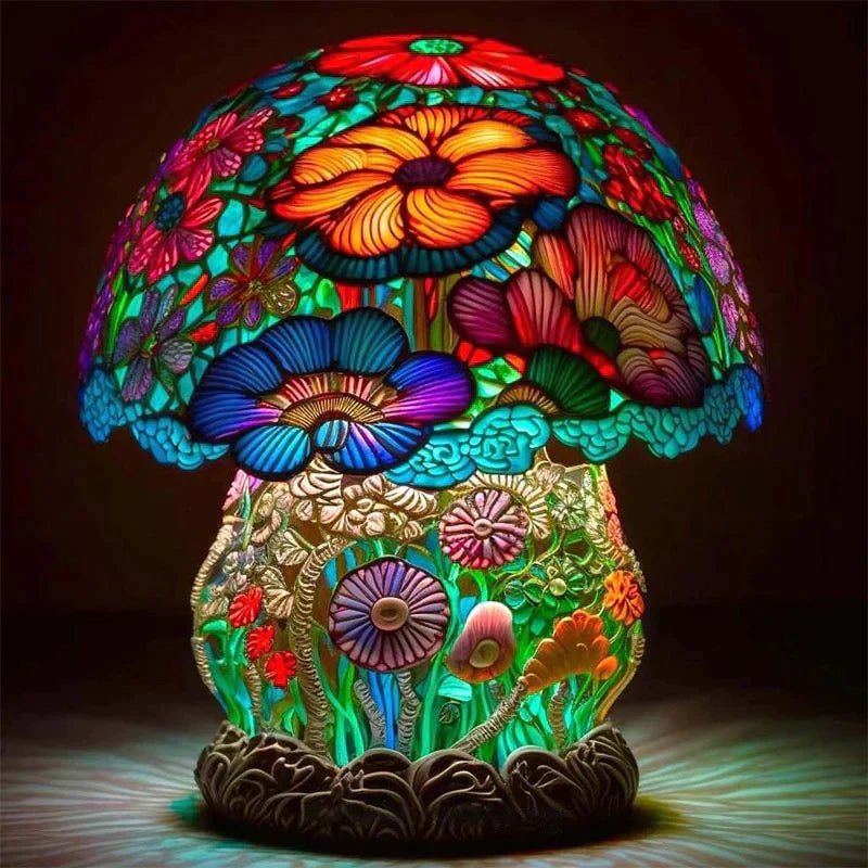 GlowMuse Lamp Magic Mosaic Table | Table Lamp | LED | resin/glass | Sleek Table Accent