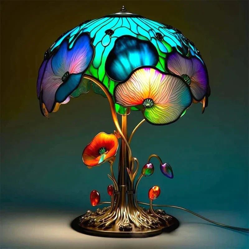 GlowMuse Lamp Magic Mosaic Table | Table Lamp | LED | resin/glass | Sleek Table Accent