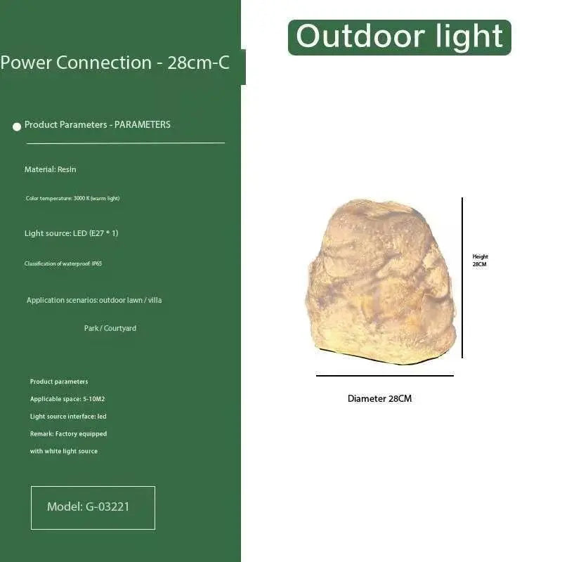 Garden Stone Outdoor Lamp | Lighting | stone | Premium Lighting Solution