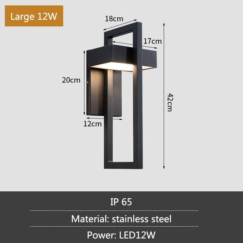 Twilight Outdoor Wall Lamp | Wall Lamp | acrylic/steel | Elegant Wall Illumination