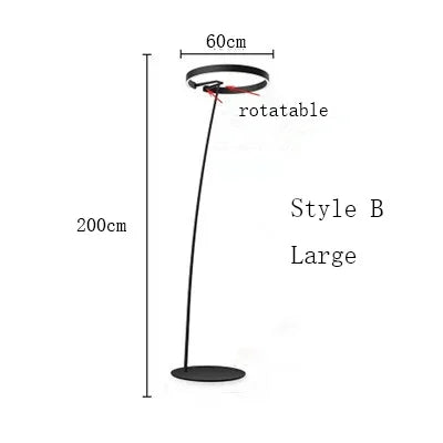Scandinavian design floor lamp | Floor Lamp | LED | aluminum | 20v/260v | Stylish Floor Lighting