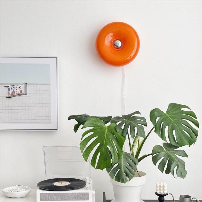 Bauhaus Donut Wall Lamp Table | Wall Lamp | LED | glass/Metal | 230V | Elegant Wall Illumination