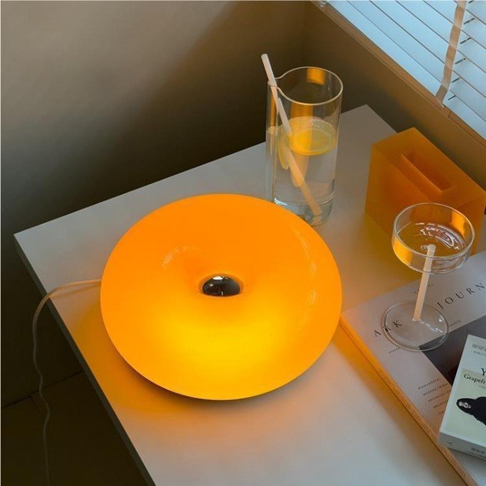 Bauhaus Donut Wall Lamp Table | Wall Lamp | LED | glass/Metal | 230V | Elegant Wall Illumination