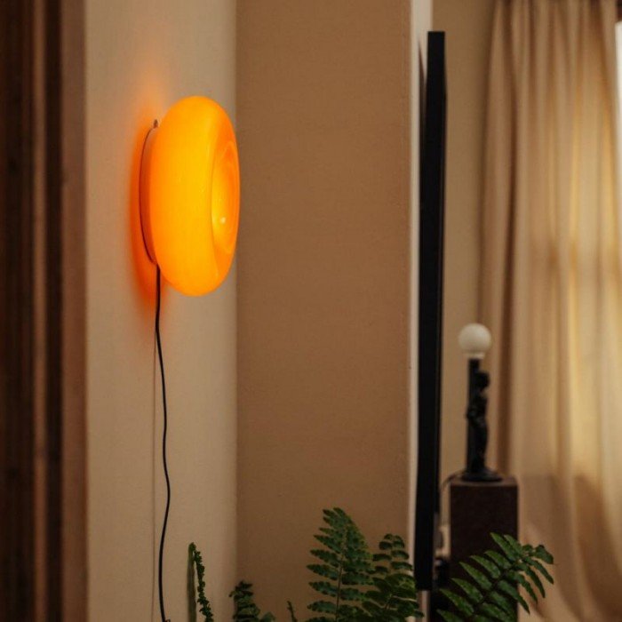 Bauhaus Donut Wall Lamp Table | Wall Lamp | LED | glass/Metal | 230V | Elegant Wall Illumination