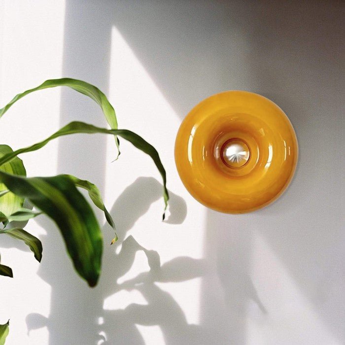 Bauhaus Donut Wall Lamp Table | Wall Lamp | LED | glass/Metal | 230V | Elegant Wall Illumination