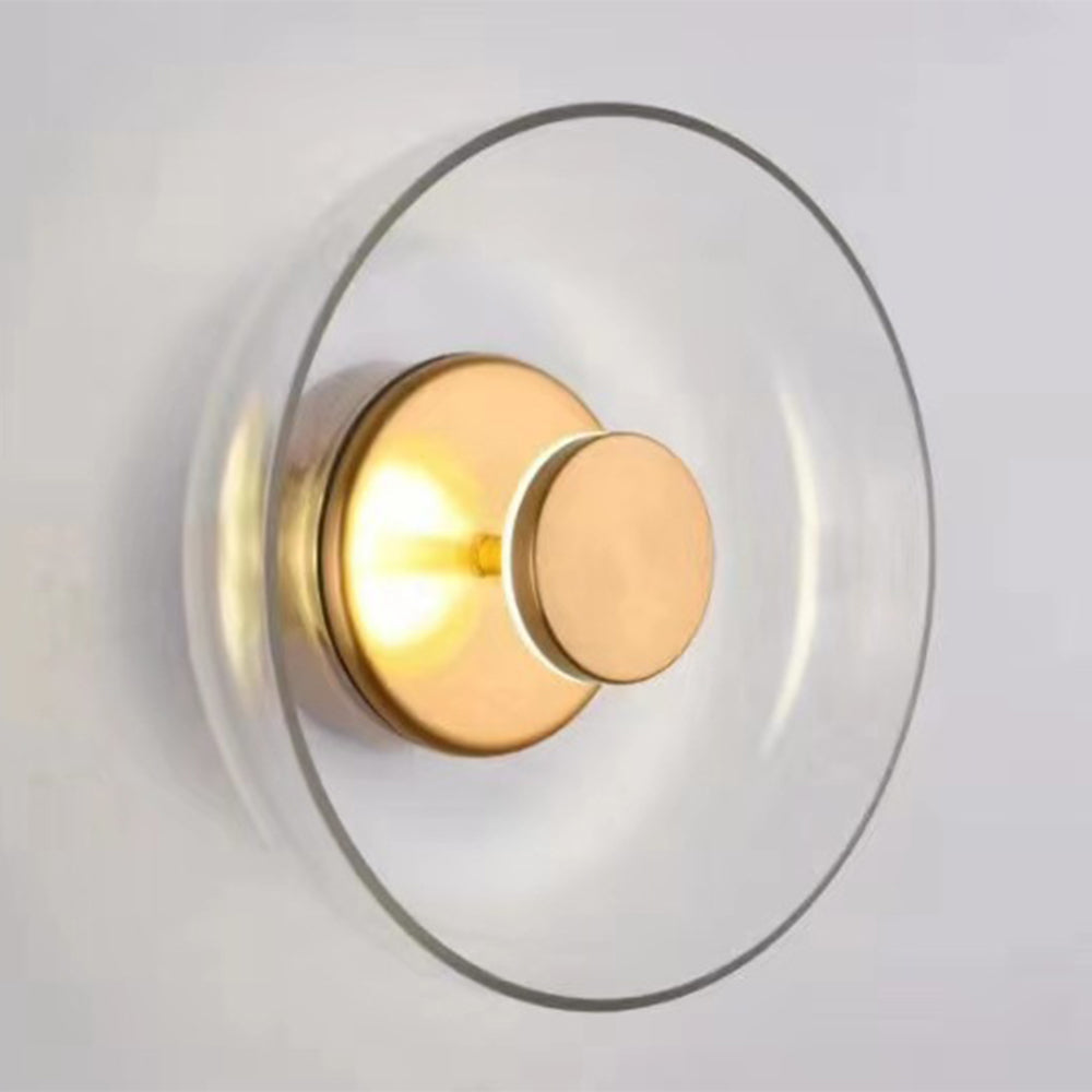 Glass Bowl Bedroom Bedside Lamp | Wall Lamp | Glass/Iron | 110V-120V | Elegant Wall Illumination